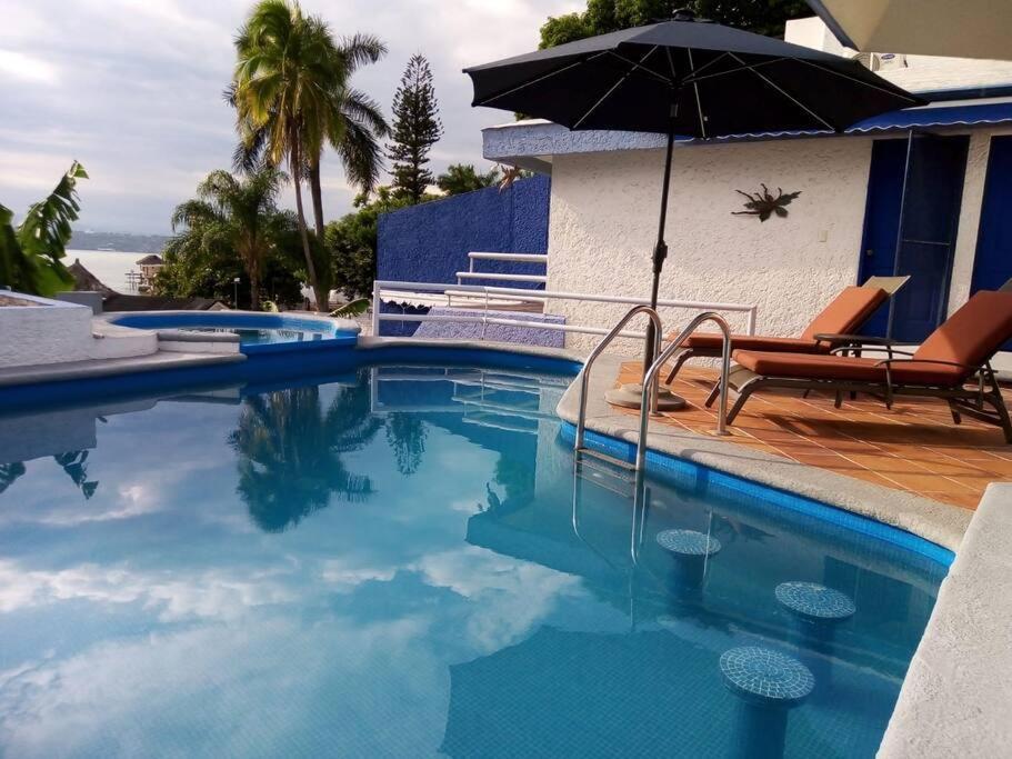 Casa Azul En La Orilla Del Lago Tequesquitengo Exterior foto