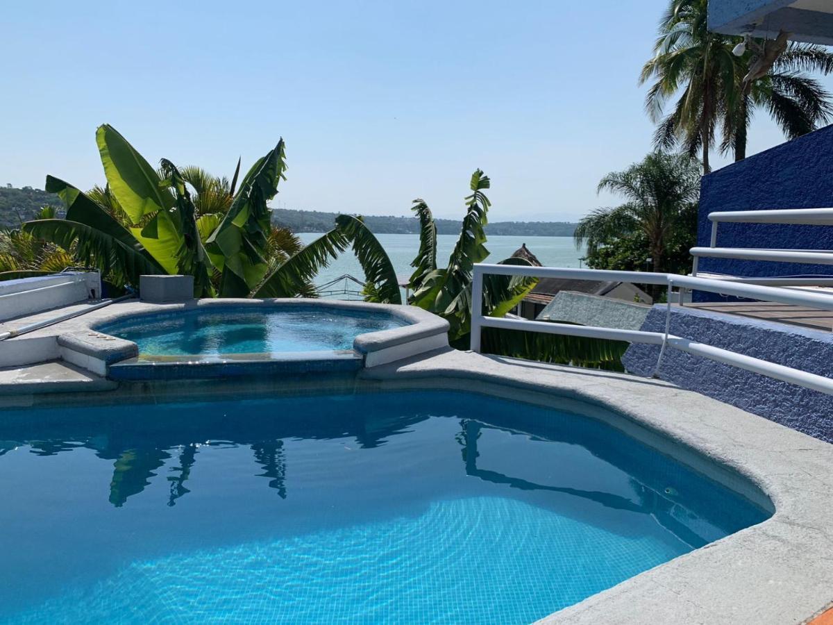 Casa Azul En La Orilla Del Lago Tequesquitengo Exterior foto